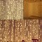 600 LED Window Curtain String Light for Wedding Party Home Garden Bedroom Outdoor Indoor Wall, Warm White